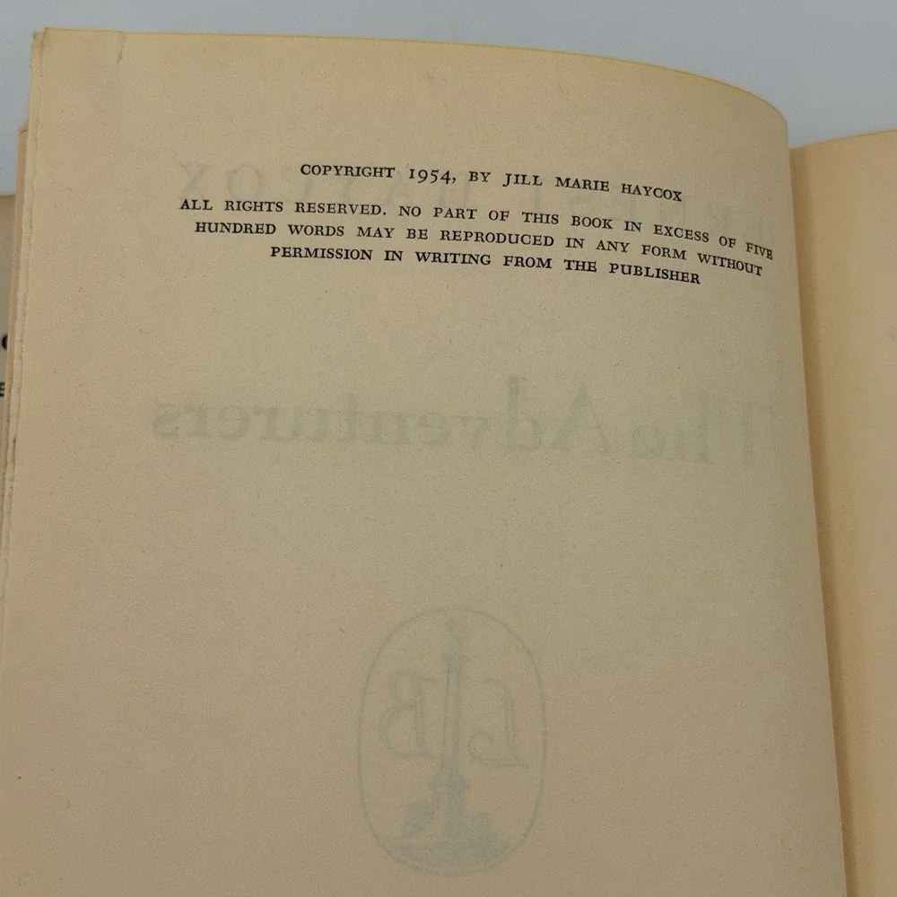 The Adventurers By Ernest Haycox (Hardcover w/Dust Jacket 1954) BCE Vintage